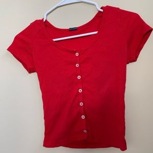 Red Brandy Melville Zelly Top